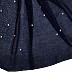Rain Drop Hijab With Big and Small Dew Drop Beats - Navy Blue